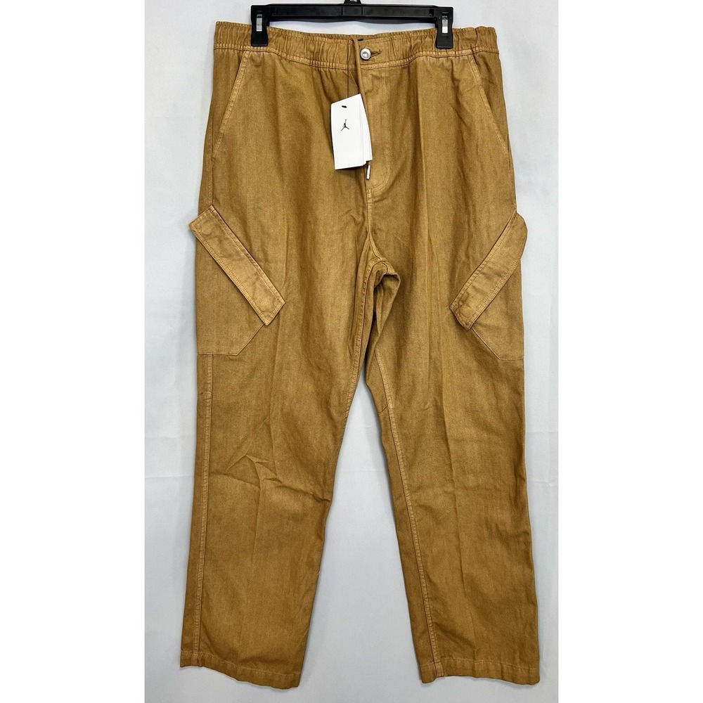 Nike Jordan Essentials Washed Chicago Pants FN6364-231 Brown Men's LARGE NWT